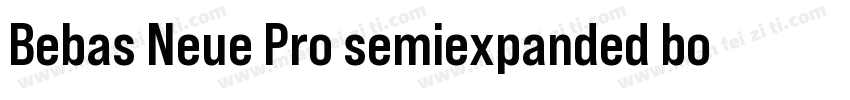 Bebas Neue Pro semiexpanded bold字体转换